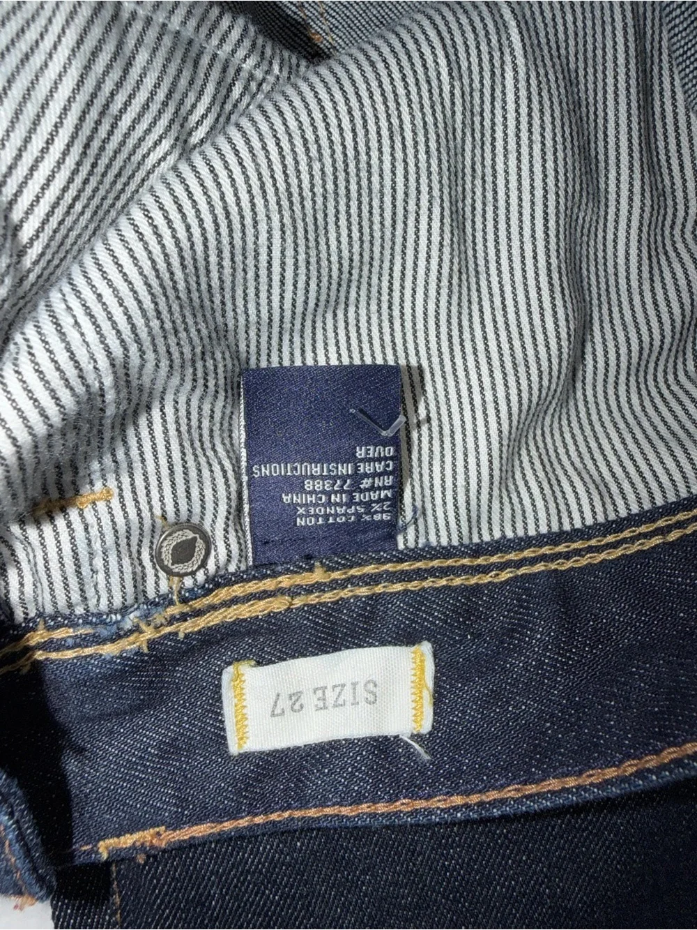 NWOT - Madewell Women's Indigo Dark Rinse Skinny Denim with Leg Zippers Size 27